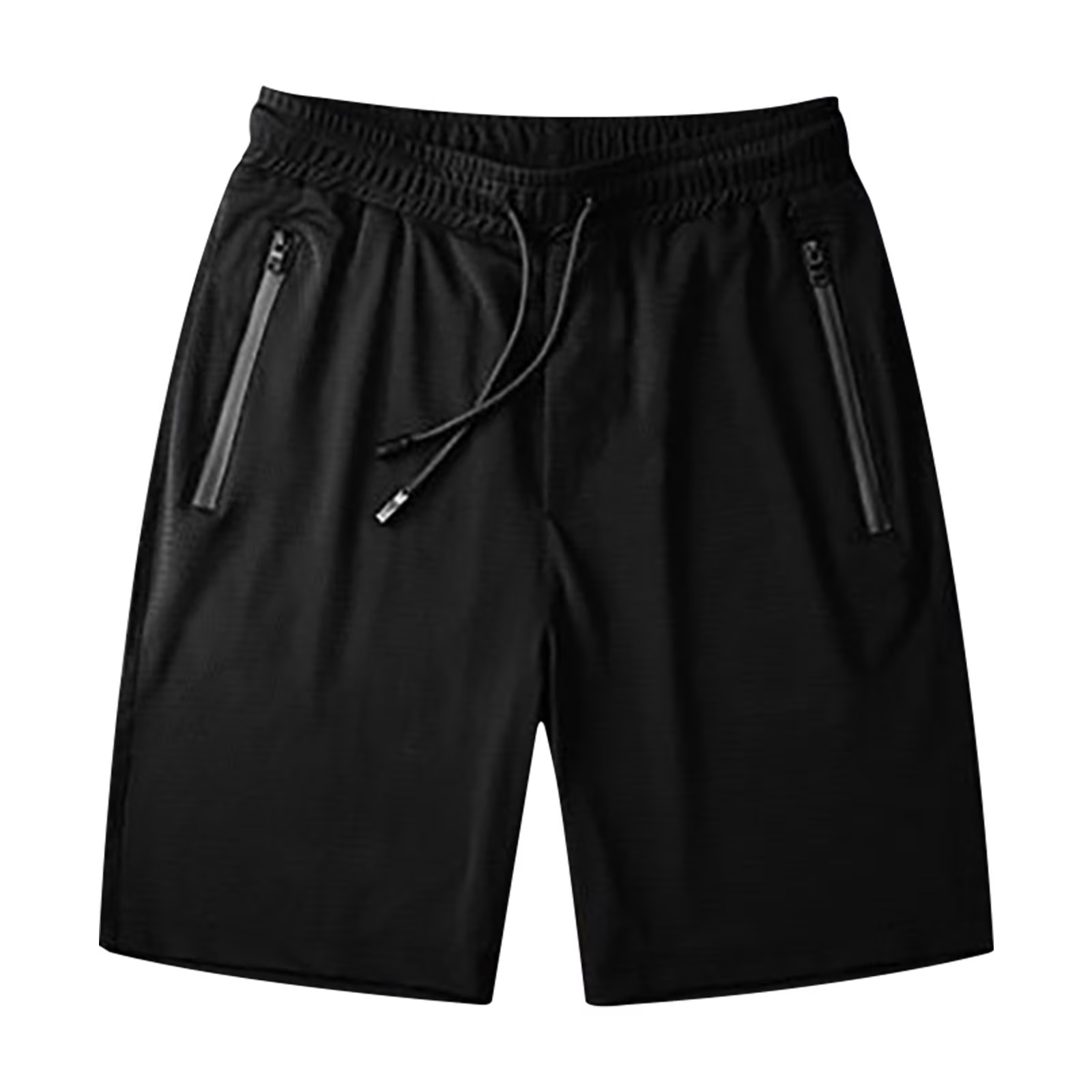 Black Zip Pocket Running Shorts